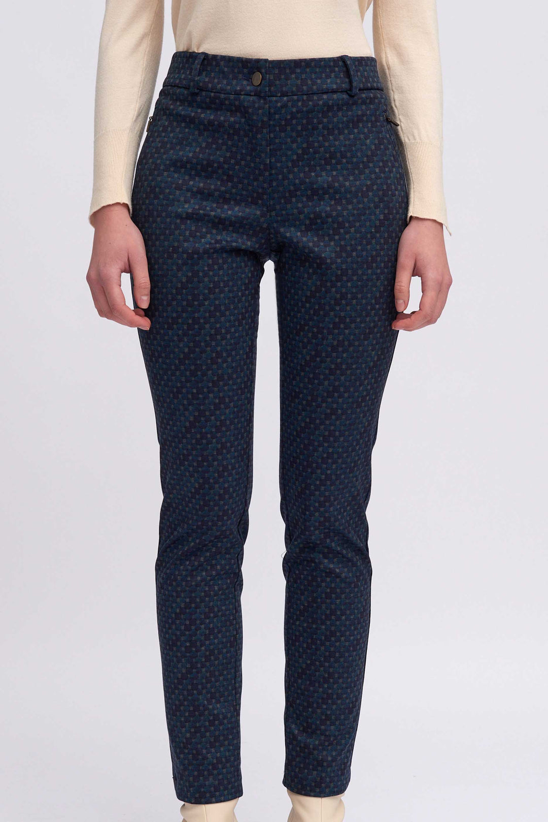 Tinta Beraton Navy Print Trouser