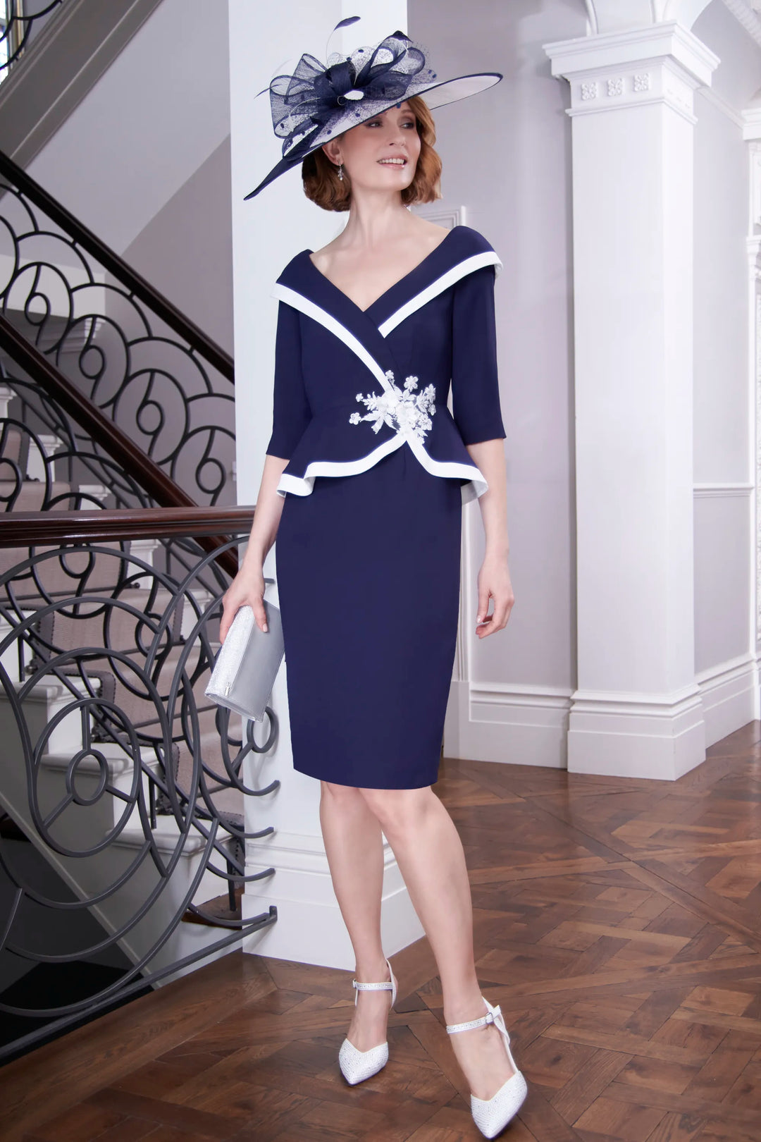 Condici 71200N Navy Cream Dress