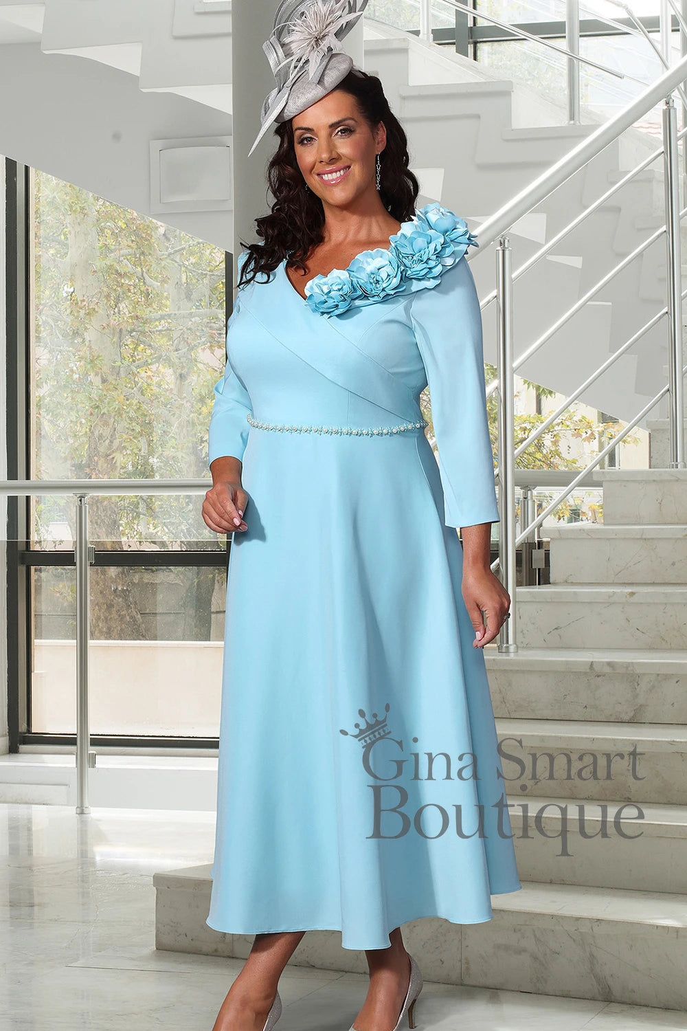 Dressed Up by Veromia DU696G Turquoise Dress ginasmartboutique Dressed Up by Veromia DU696G Turquoise Dress ginasmartboutique