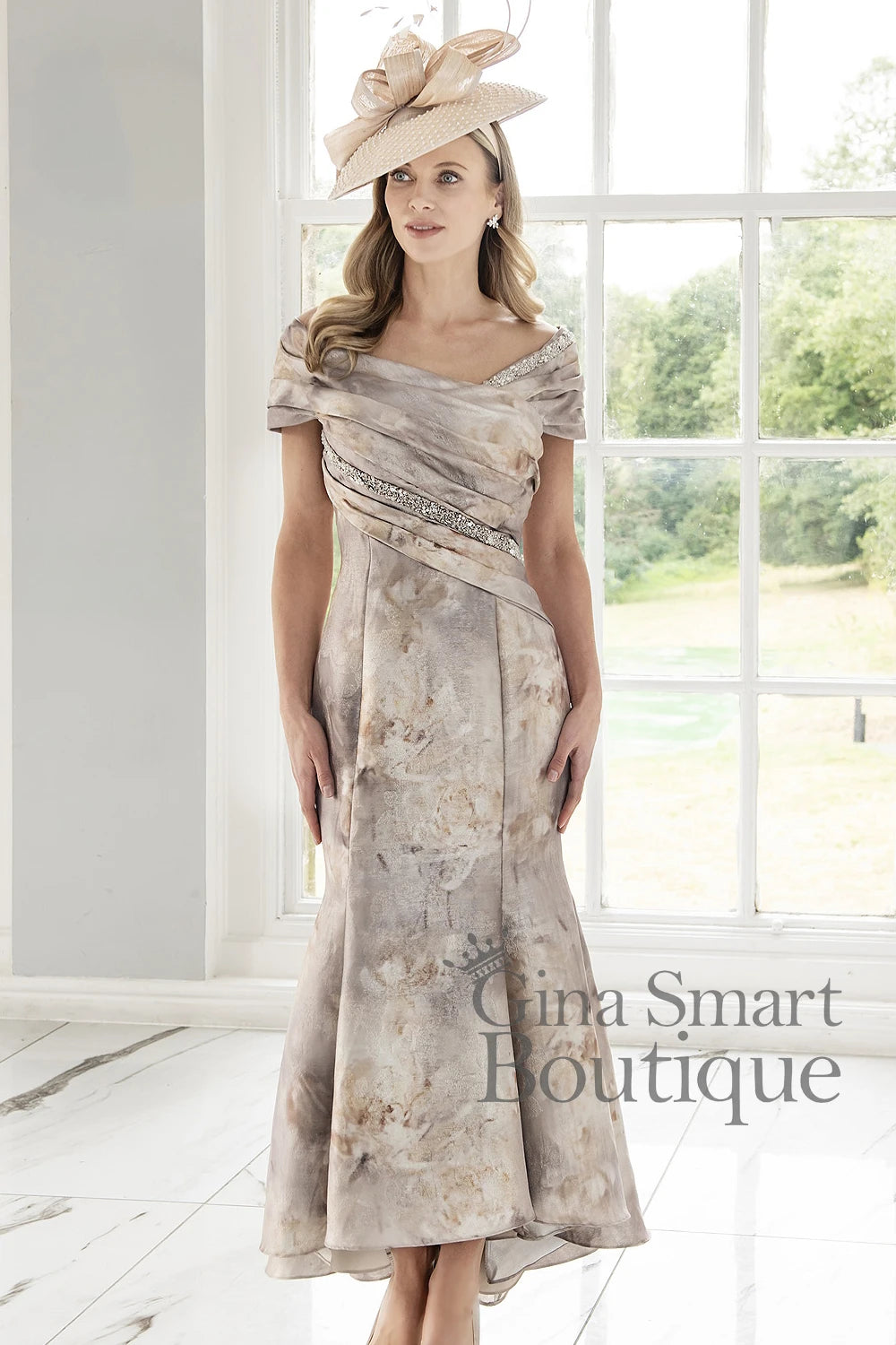 style gold dress Celia Maxi Dress Cream & Gold Spots main image 0