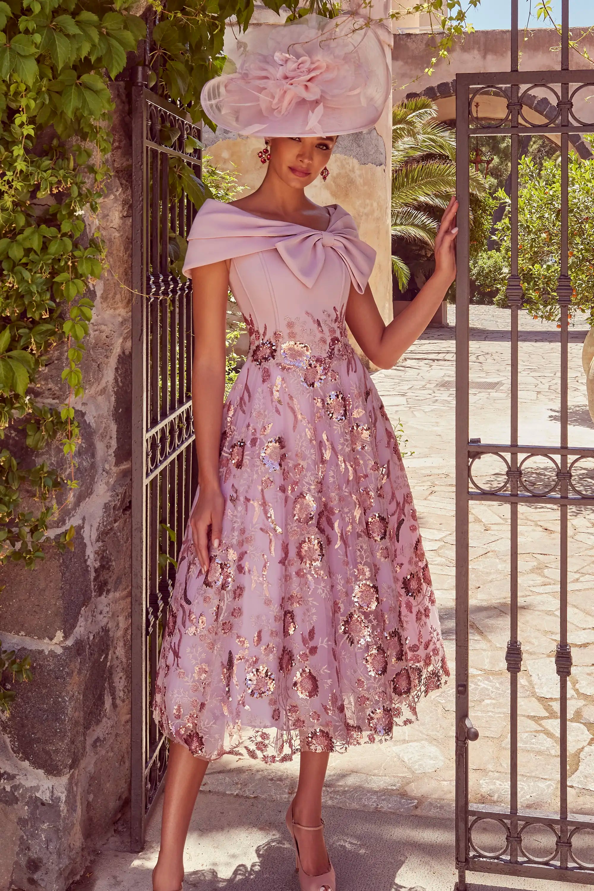 Tea Length Veni Infantino Mother Of The Bride Dresses Veni