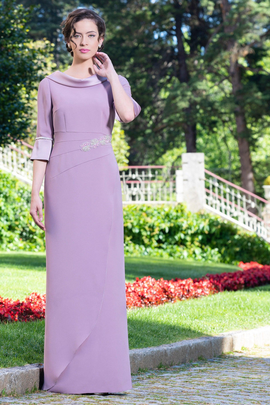 Carmen Melero 6303-5-3903 - Dress Dress, formal dresses, Full-Length, Lilac, Mother of the bride, Mother of the groom, race day, wedding guest ginasmartboutique