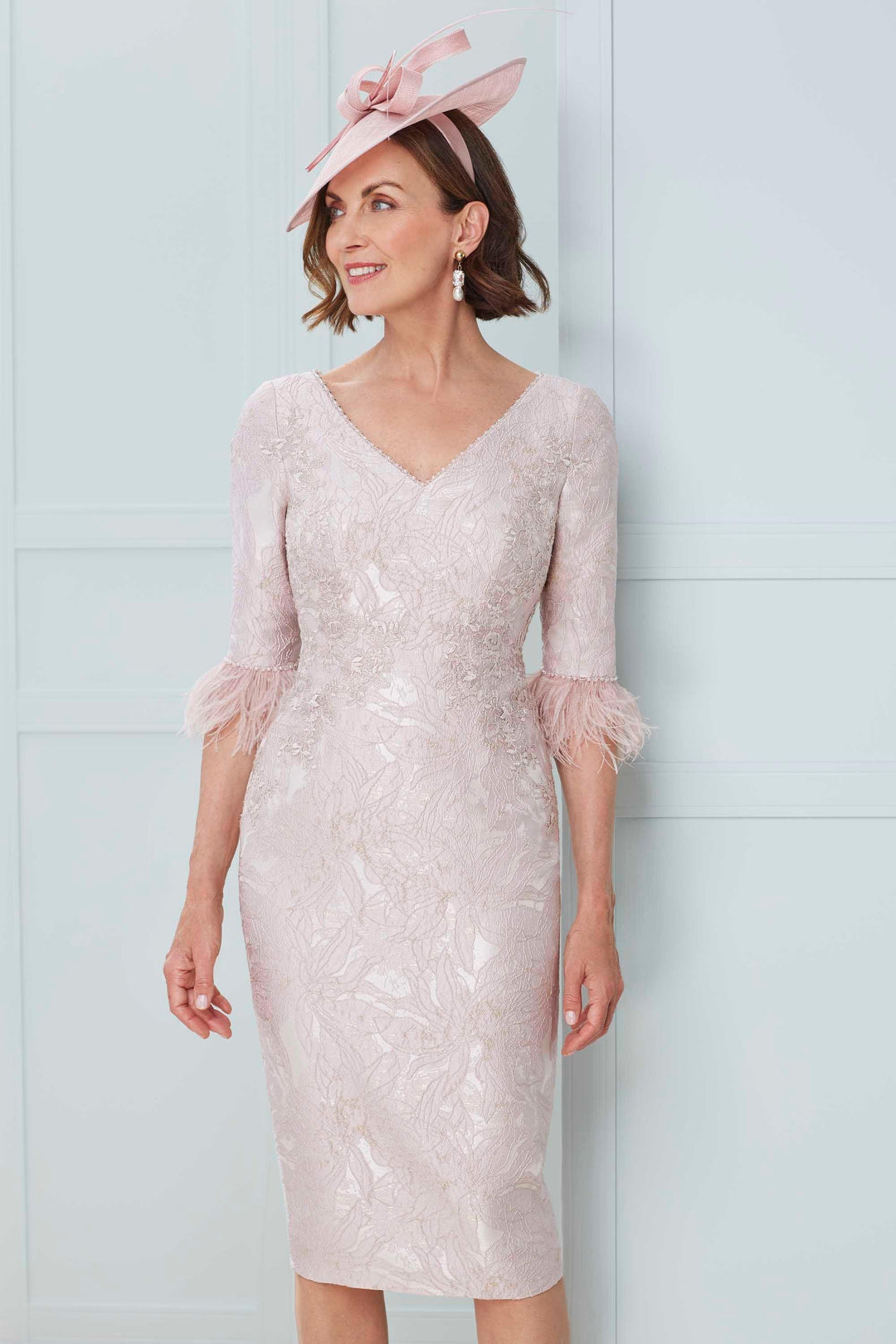 John Charles Style 29007 Rose - Dress Dress, formal dress, Mother of the bride, Mother of the groom, Pink, Rose, SS23 ginasmartboutique