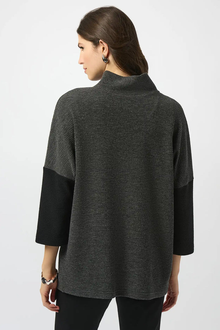 Joseph Ribkoff Grey/Black Top Style 253083-195