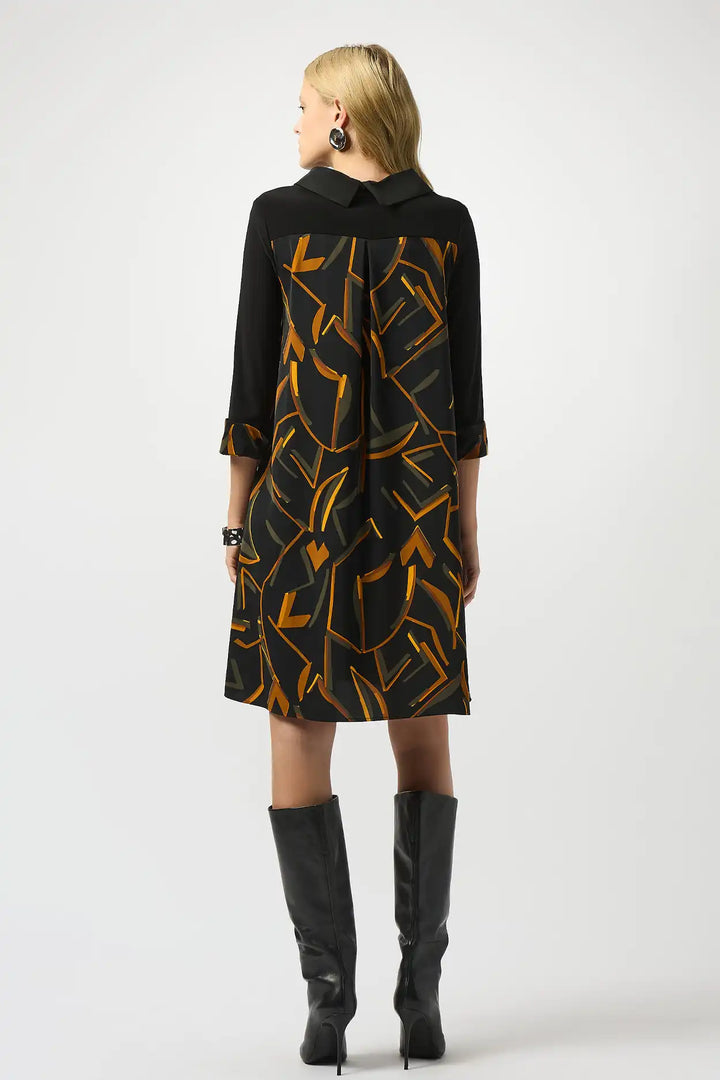 Joseph Ribkoff Black/Multi Coloured Dress Style 253186-178