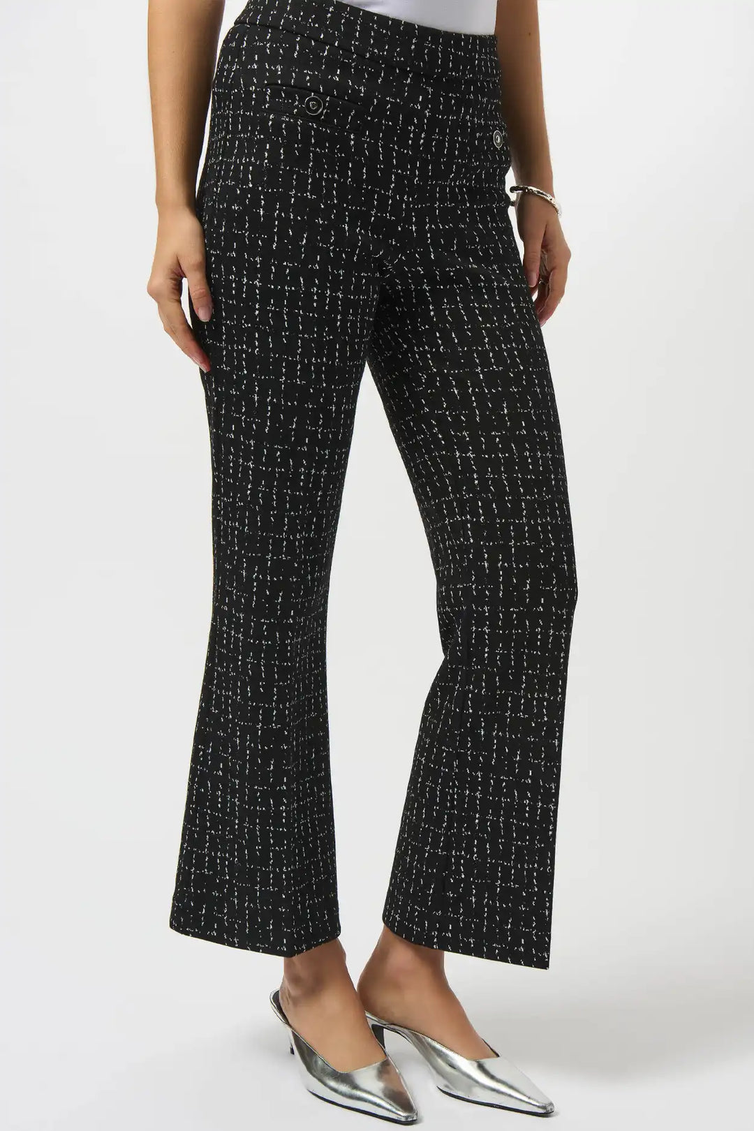 Joseph Ribkoff Black/Off White Trouser Style 253246-511
