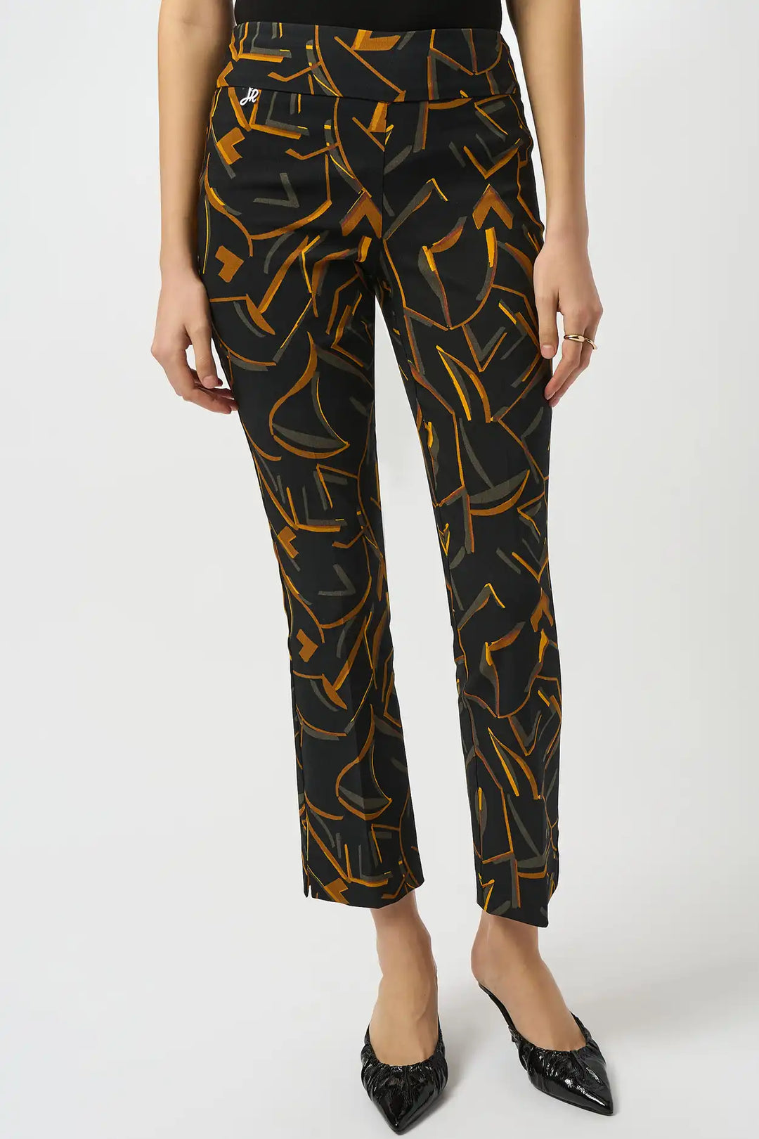 Joseph Ribkoff Black/Multi Coloured Trouser Style 253268-178