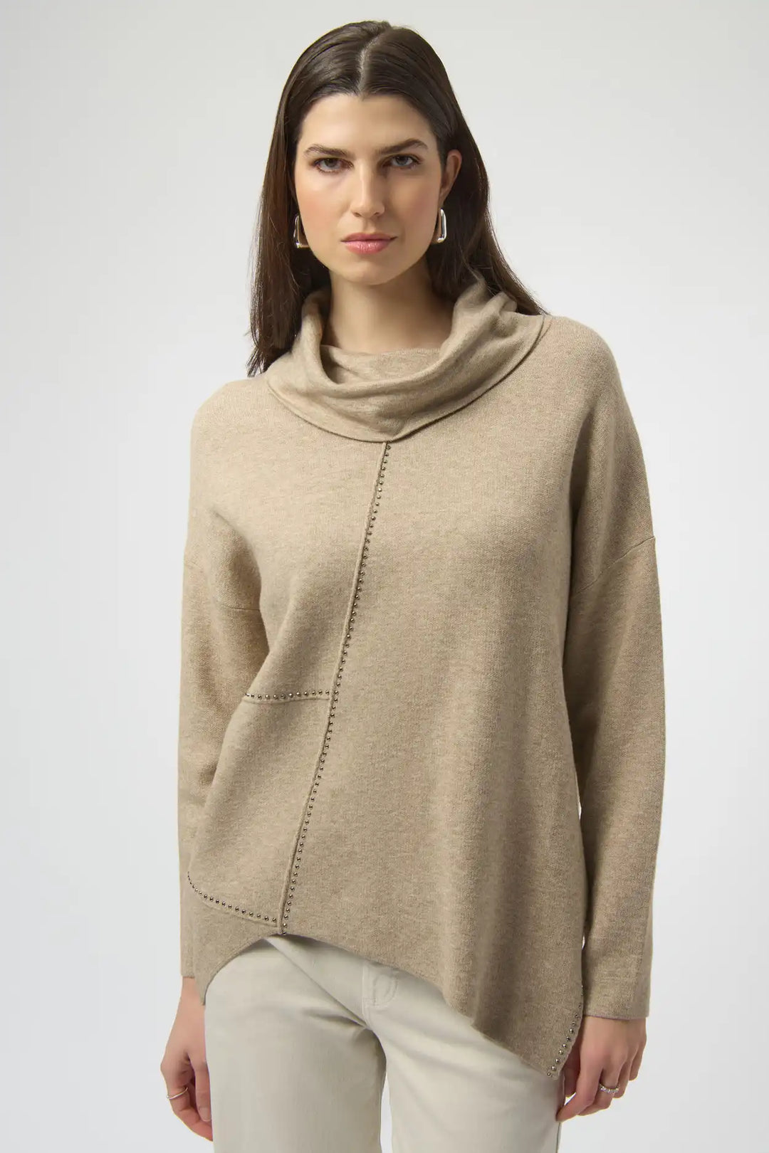 Joseph Ribkoff Oatmeal Melarge Tunic Style 253913-3700