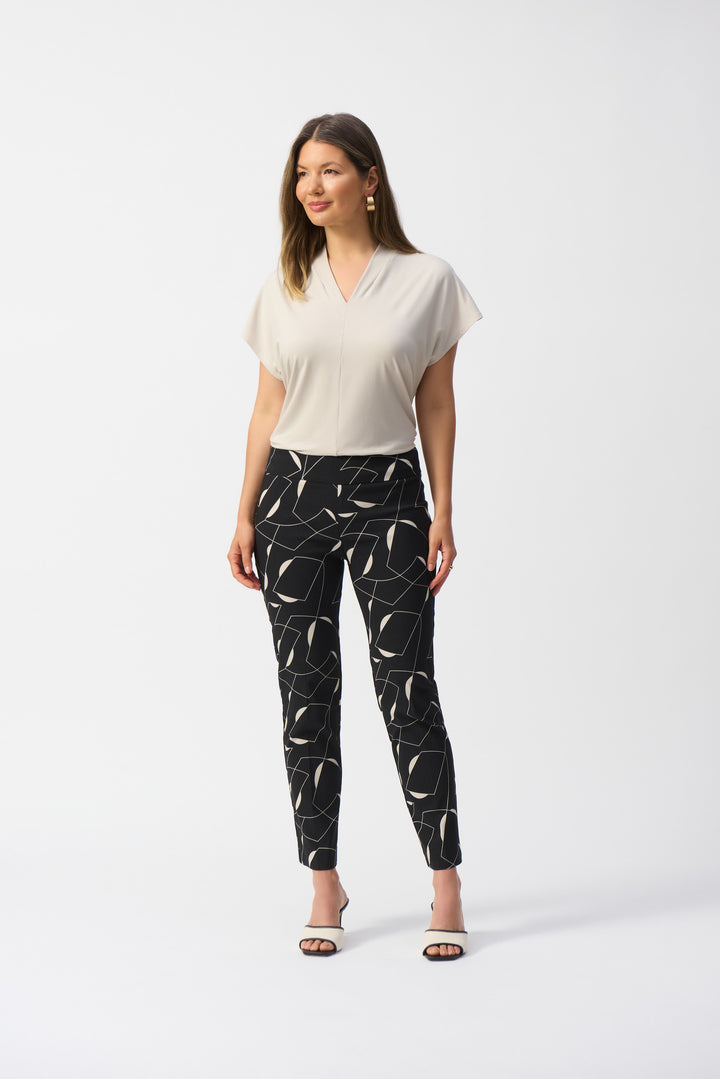 Joseph Ribkoff Moonstone/Black Trouser Style 251219-3866