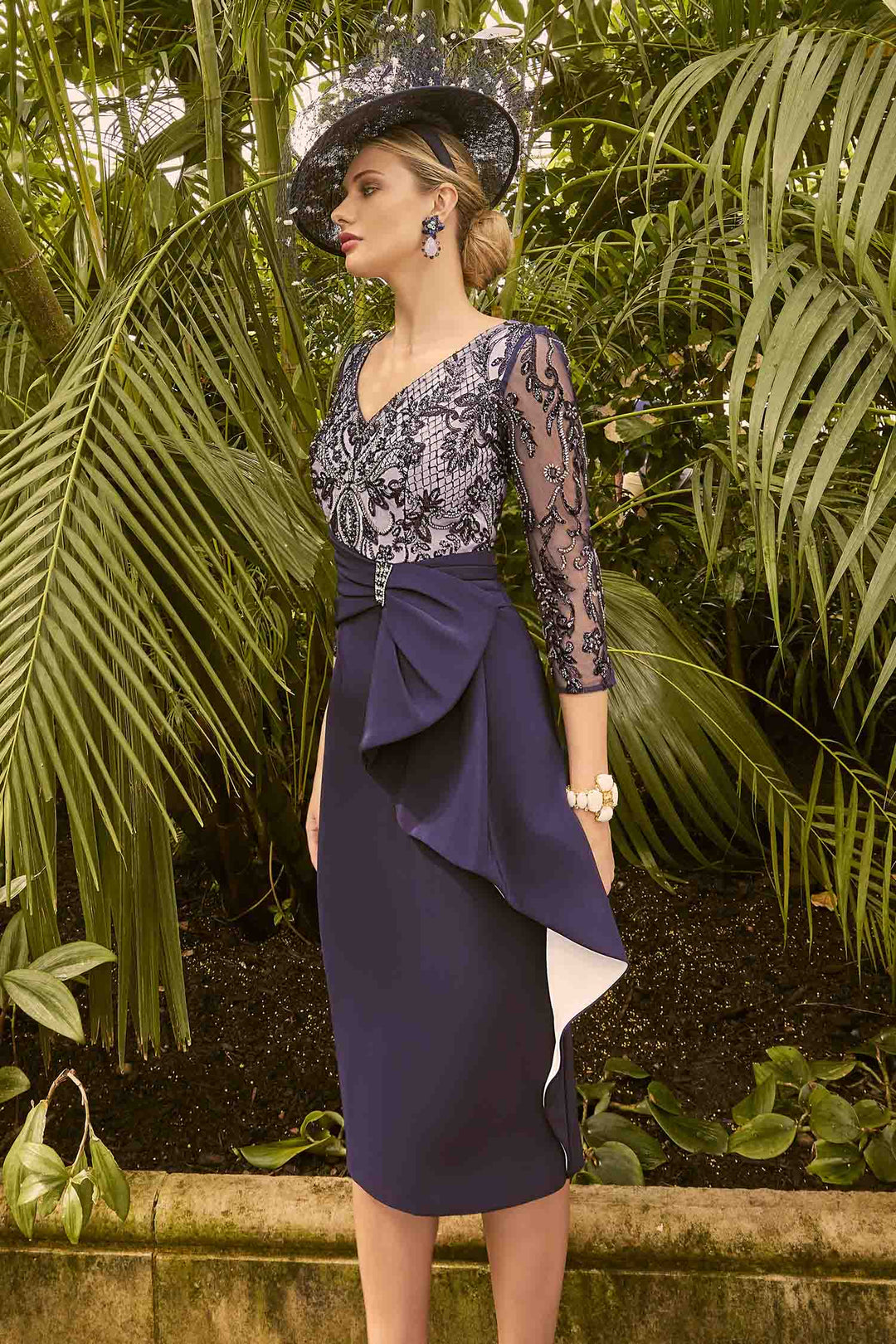 Veni Infantino 992250 Navy/Ivory Dress