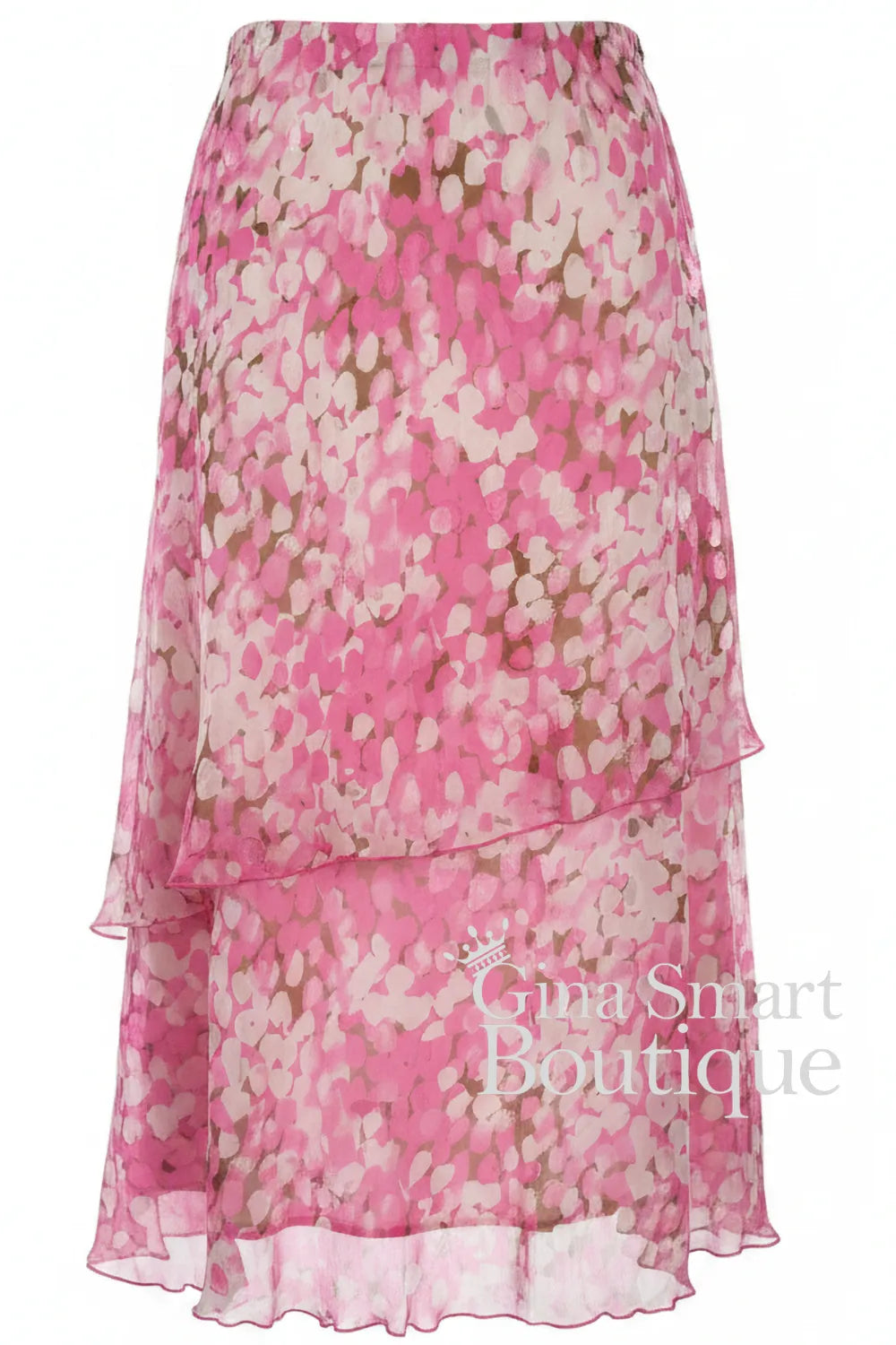 Allison Dresses White Pink Top and Skirt Style 2160
