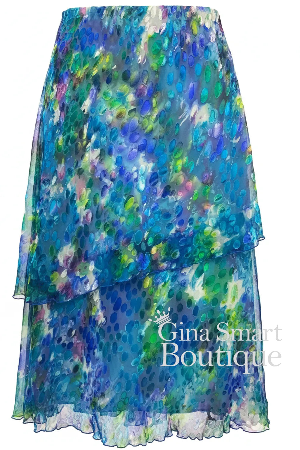 Allison Dresses Royal Blue/Green Top And Skirt Style 2965-2160-20