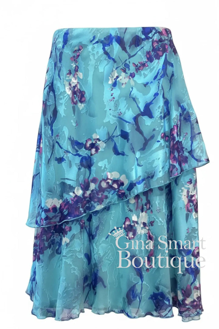Allison Dresses Turquoise/Purple Top And Skirt Style 2965-2160-15