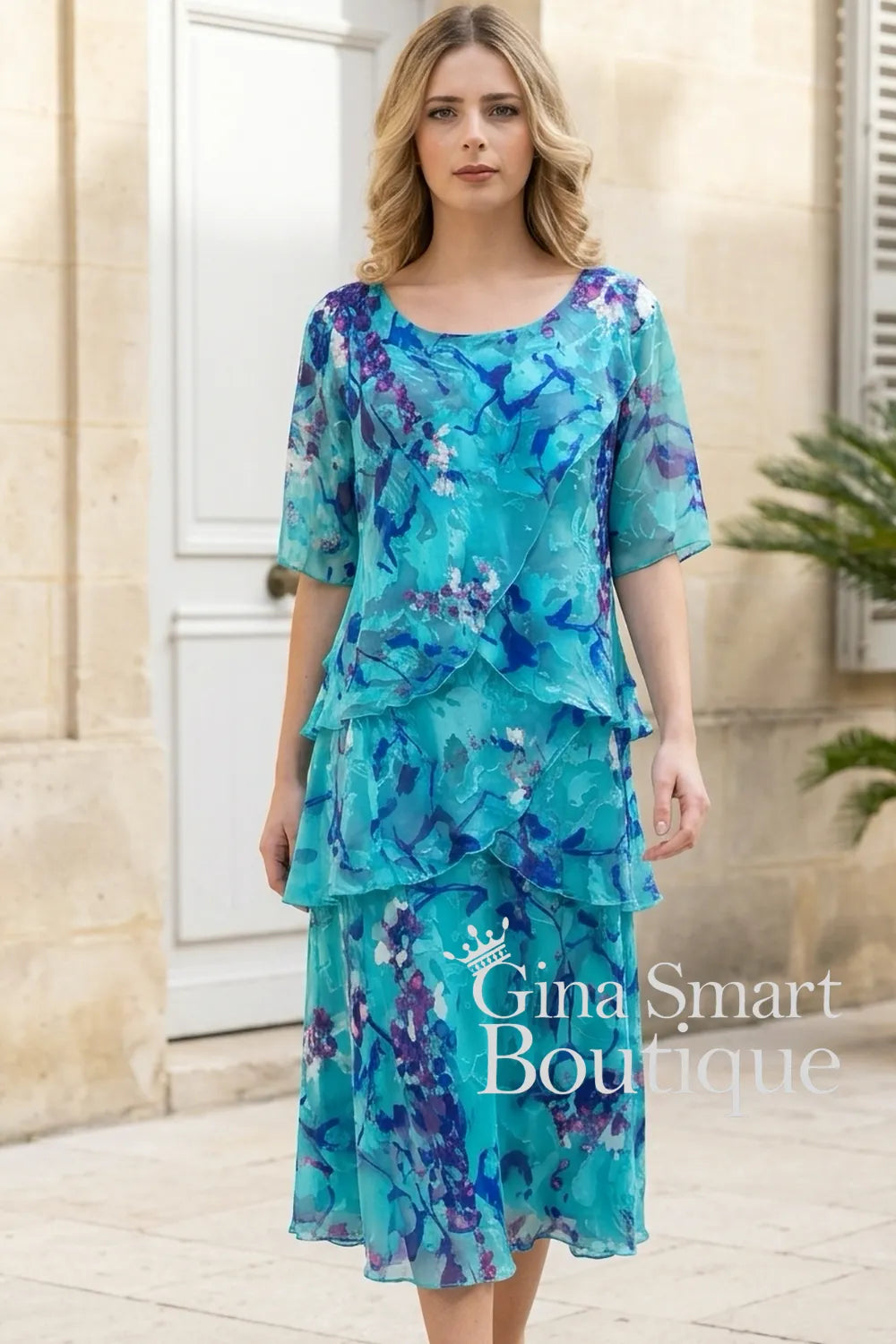 Allison 4797 Turquoise Purple 15 Dress