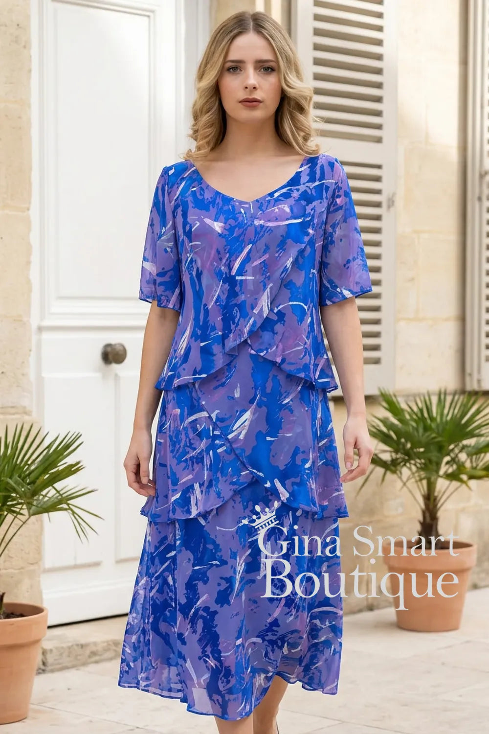 Allison 61161 Dress 132 Royal