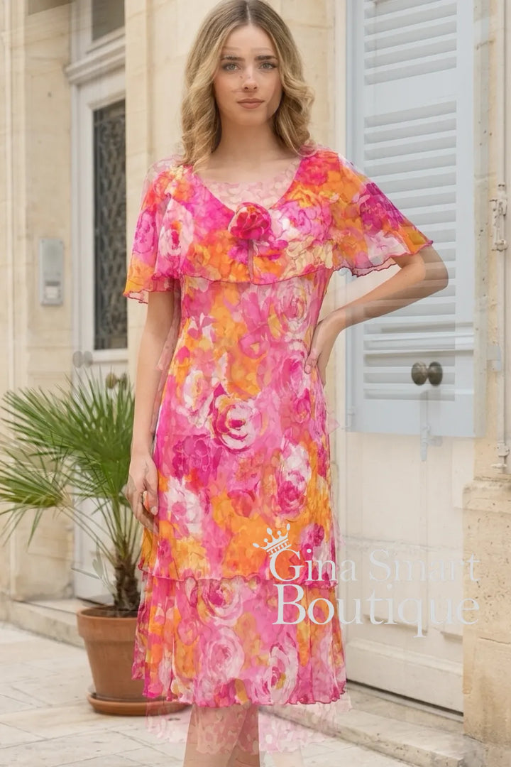 Allison 61164 Fuchsia 22 Dress