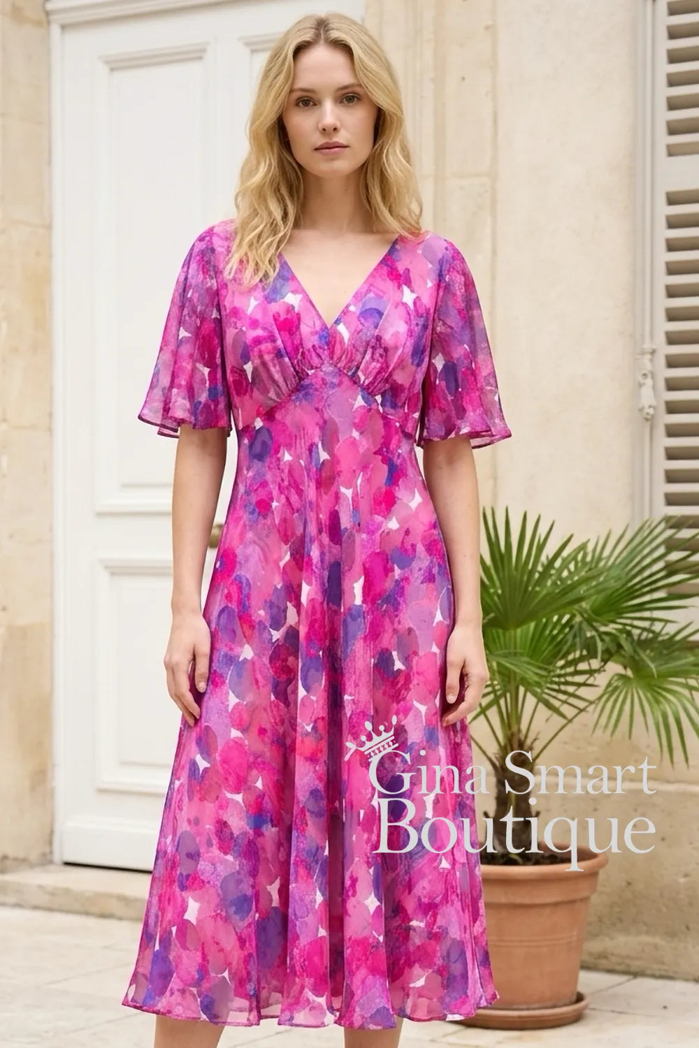 Allison 6160 Fuchsia Purple 22 Dress