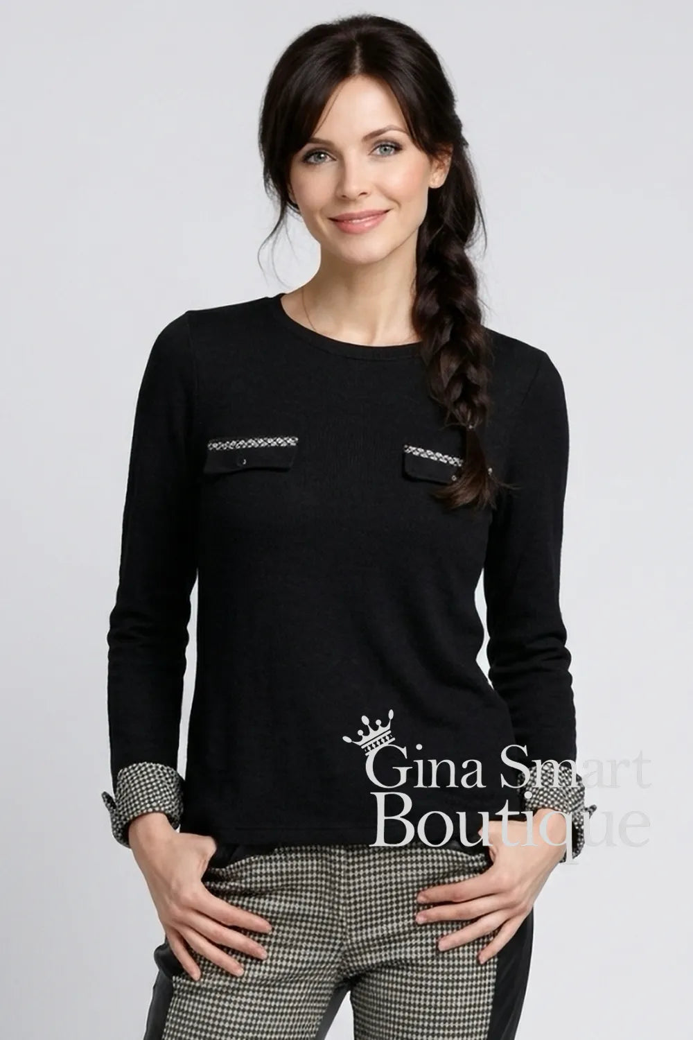 Arggido Black Sweater Style 21013