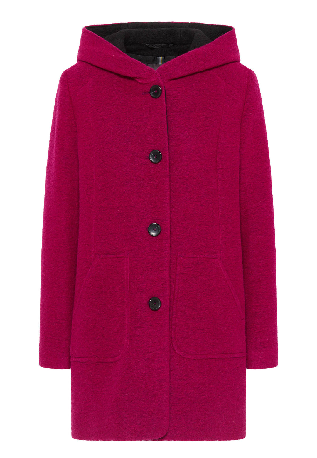 Barbara Lebek 30100032-530 Woolen Jacket With Hood