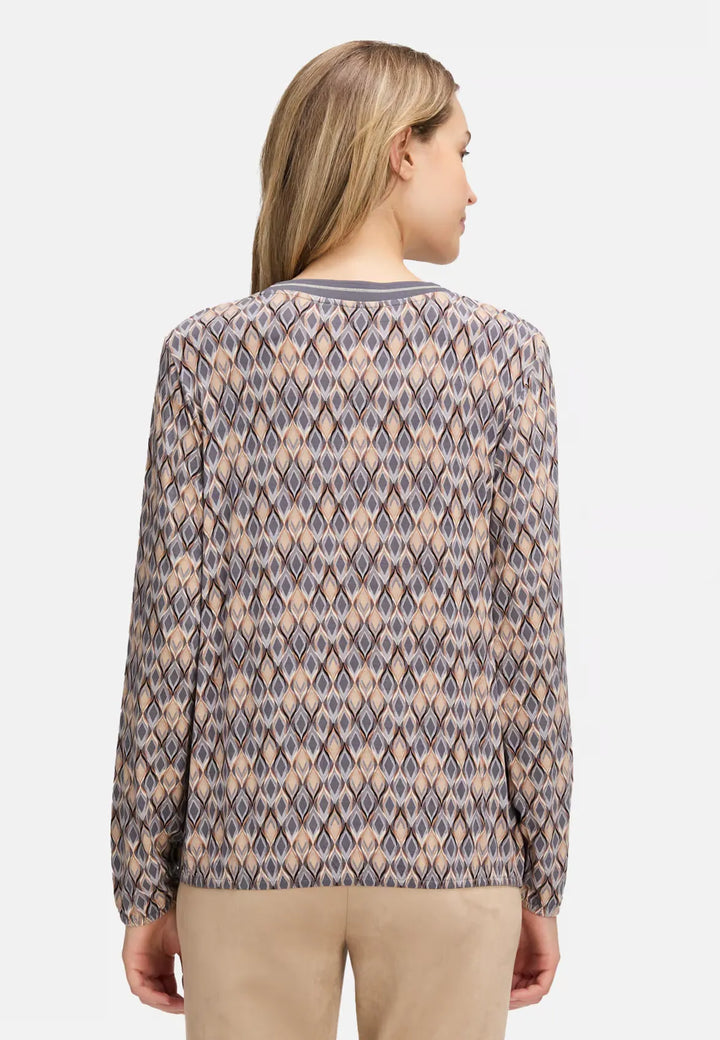 Betty Barclay Blouse with V-neck 2612-1494-9876