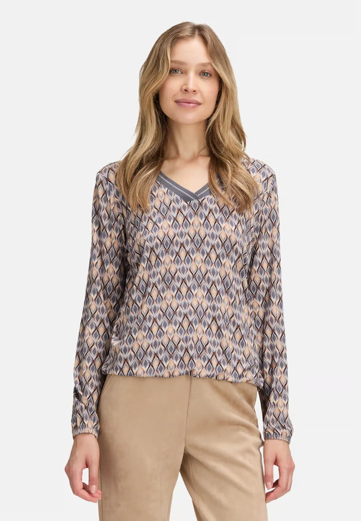 Betty Barclay Blouse with V-neck 2612-1494-9876