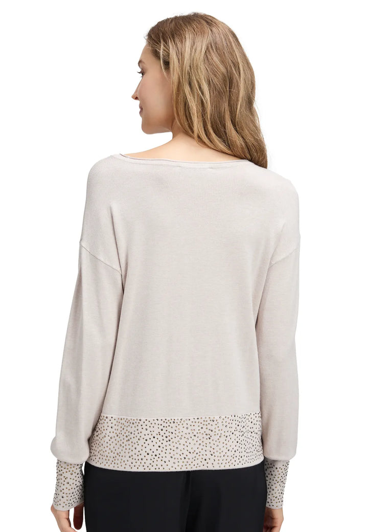 Betty Barclay Knit Sweater with Rhinestones 5335-1036-7705