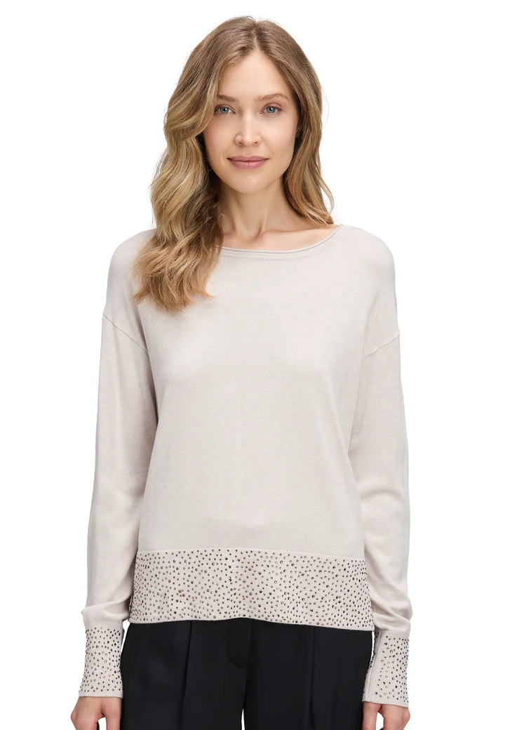 Betty Barclay Knit Sweater with Rhinestones 5335-1036-7705