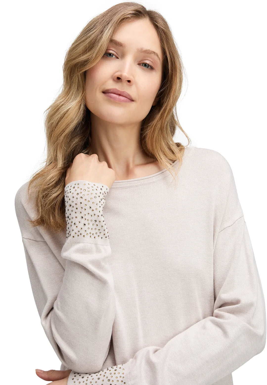 Betty Barclay Knit Sweater with Rhinestones 5335-1036-7705