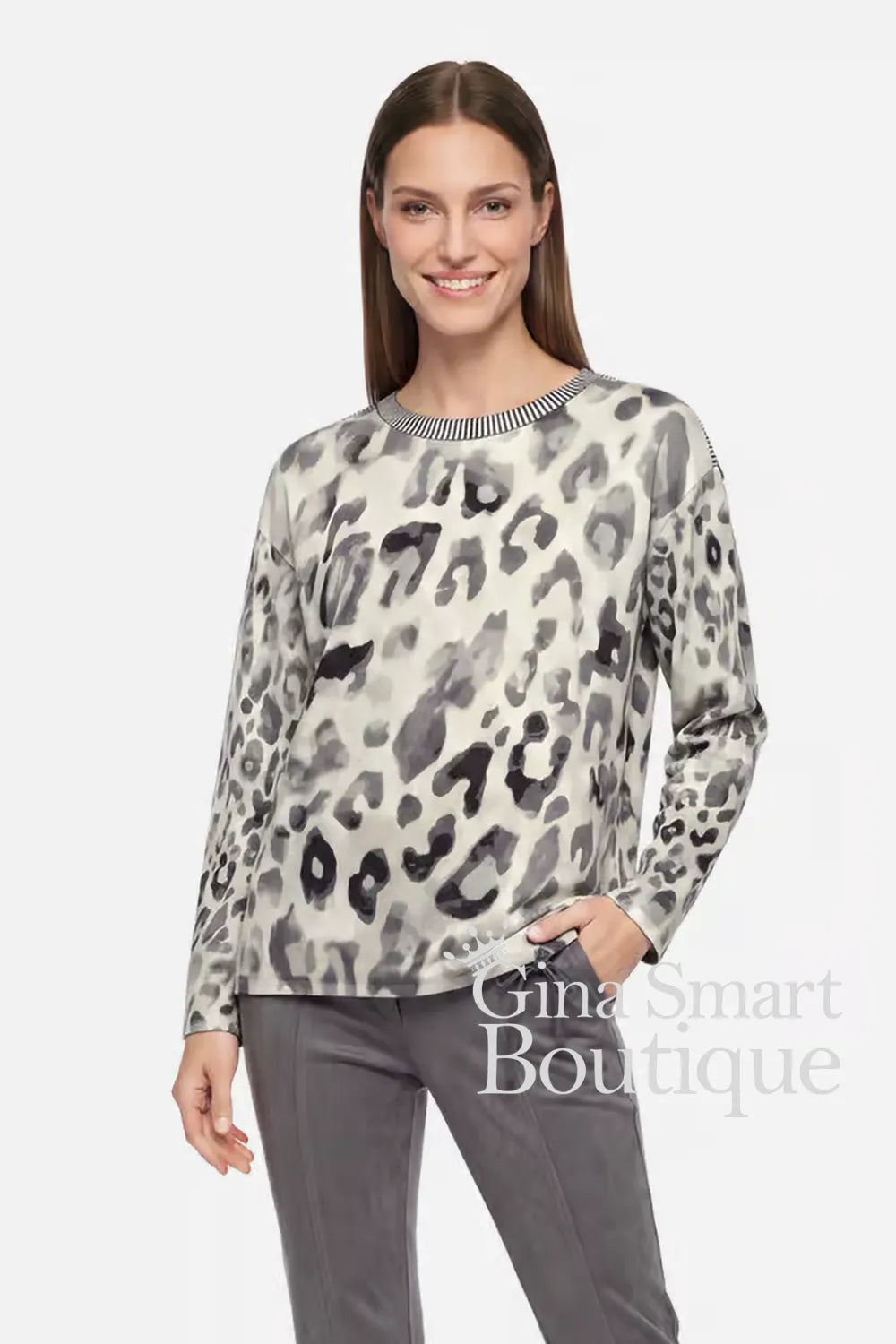 Betty Barclay Animal Print Top Style 5510-2051-9876
