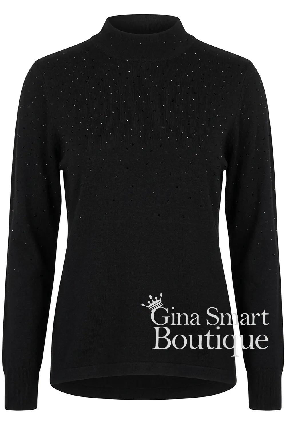 Betty Barclay Black Sparkle Sweater Style 5524-1036