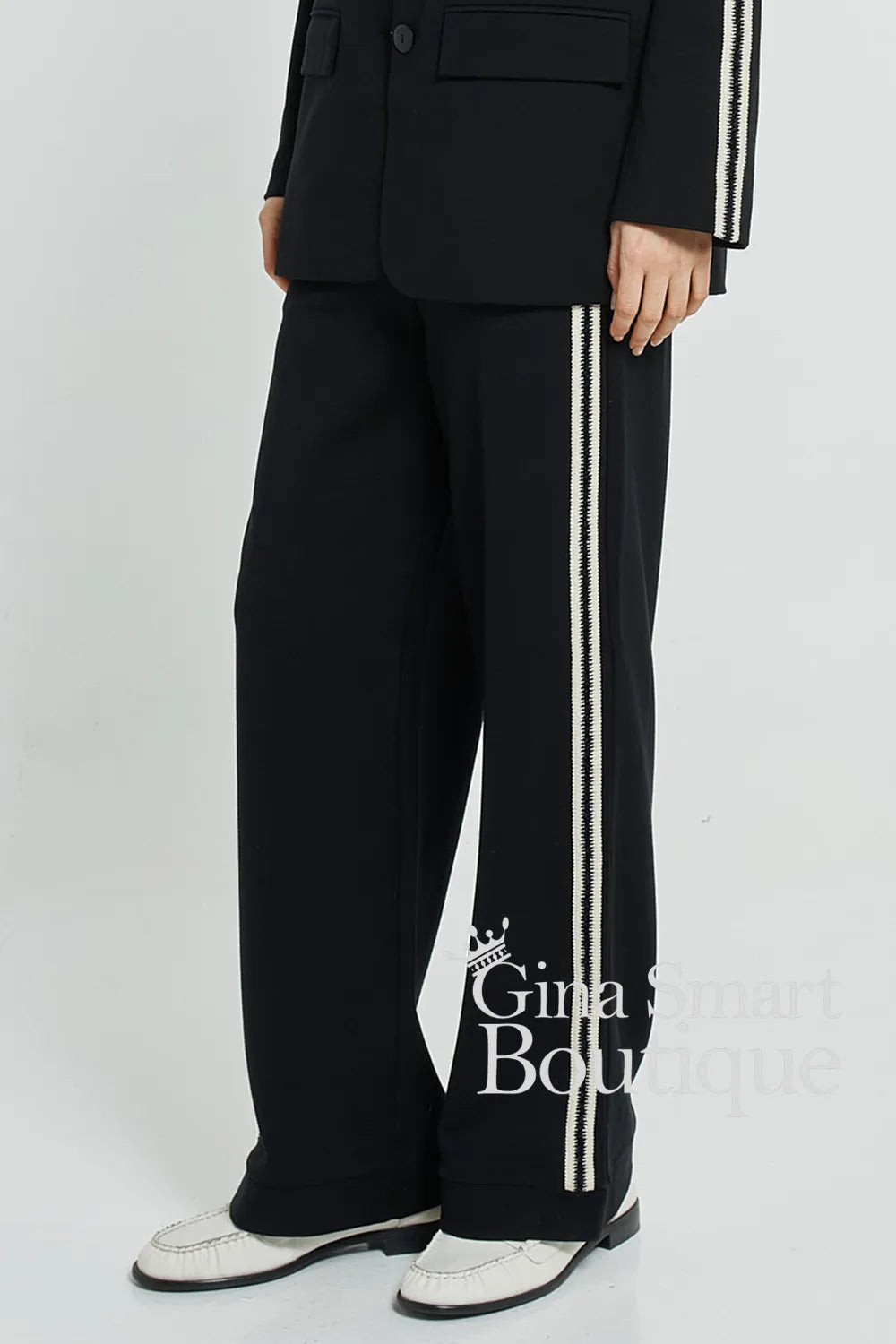 Betty Basics Black Blt Bien Trim Jogger - Style BB8594-B04