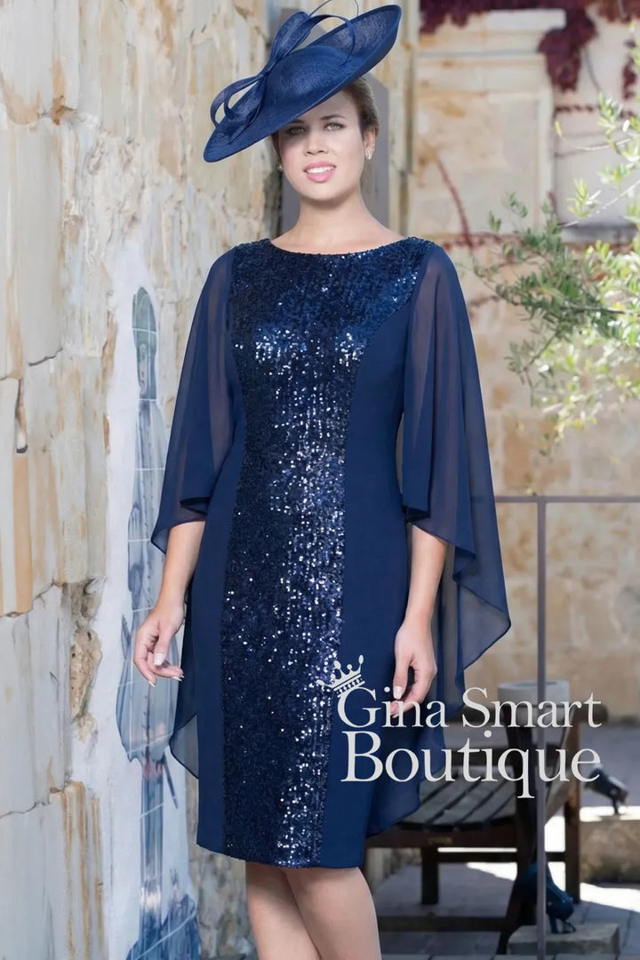 Carmen Melero Style 6538 Navy Dress NON RETURNABLE