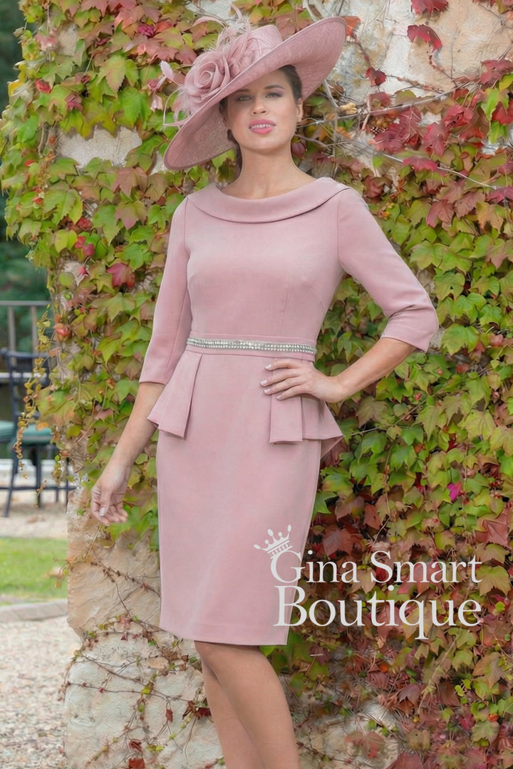 Carmen Melero Style 8455 Blush Dress NON RETURNABLE