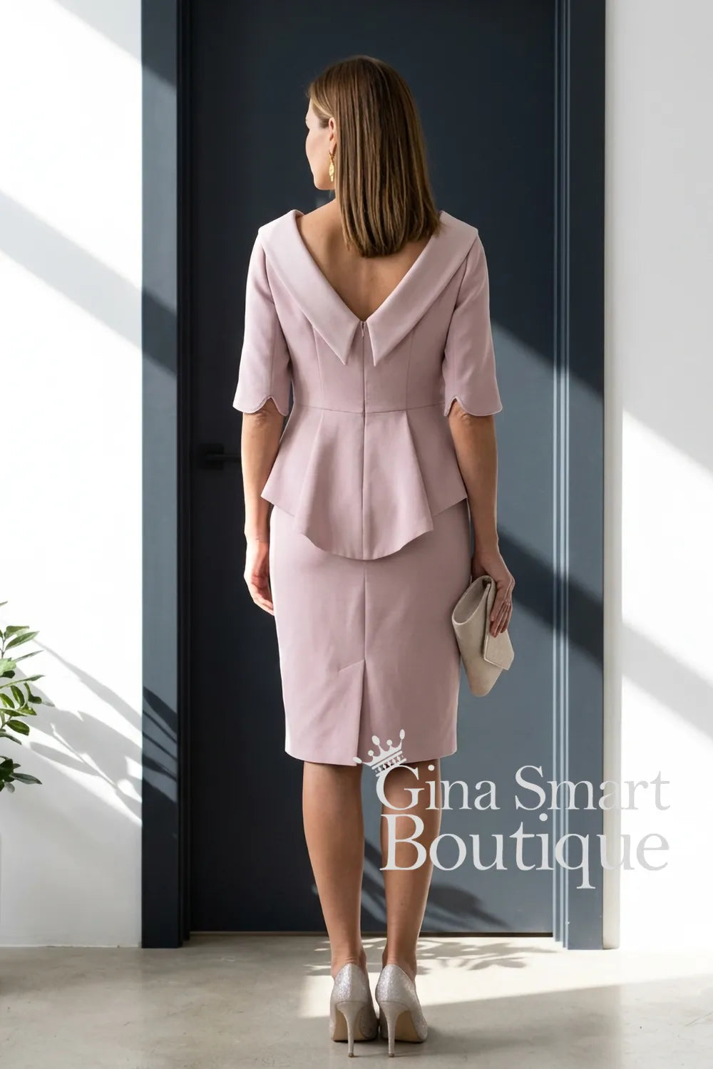 Carmen Melero Style 8415 Blush Dress NON RETURNABLE