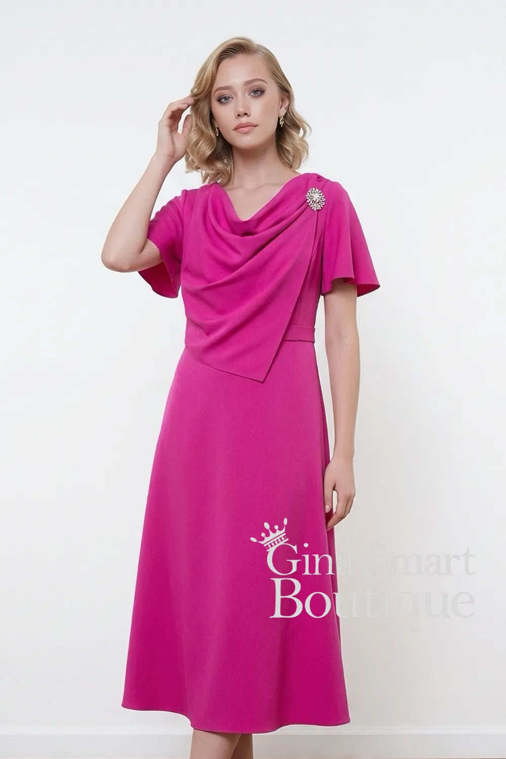 Cassandra Style Angela Cerise Pink Dress