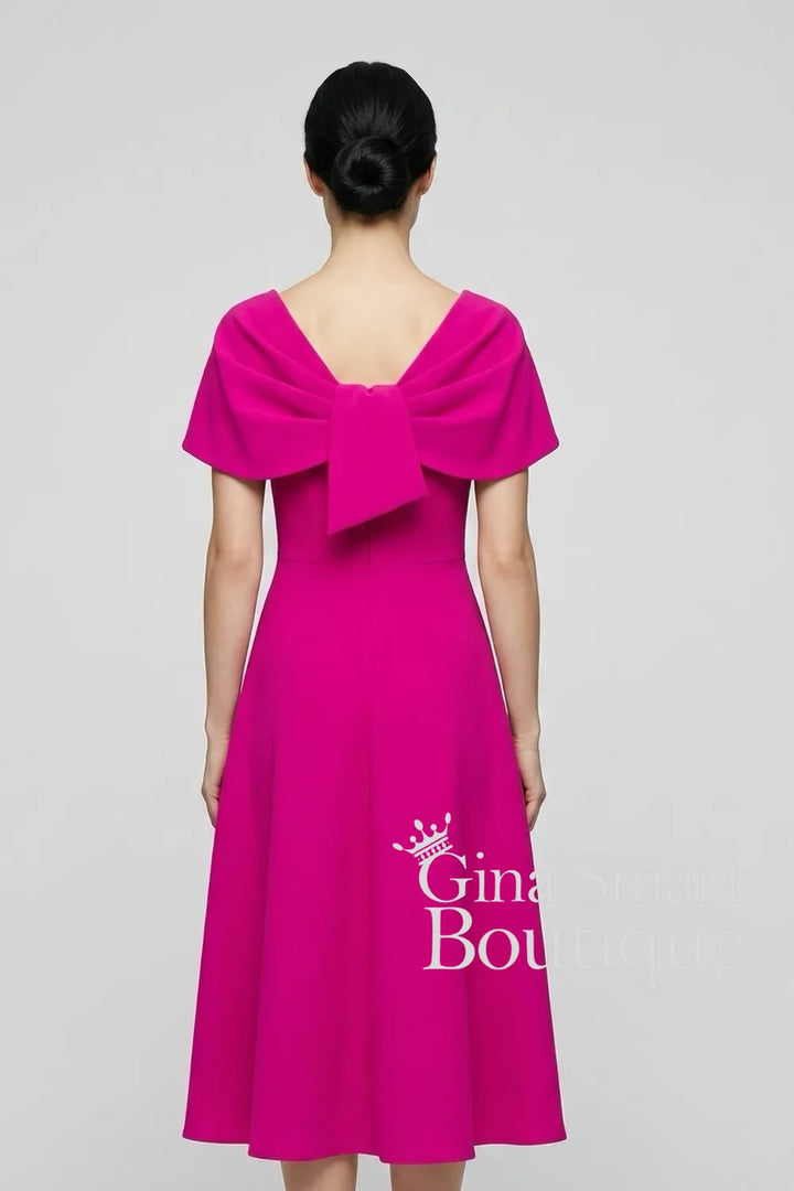 Claudia C Style 717 455 Cerise Dress