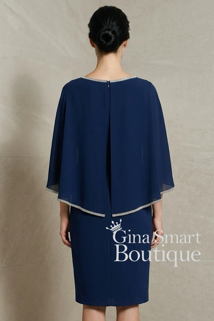 Claudia C Style 719 Colour 120 Navy Dress NON RETURNABLE
