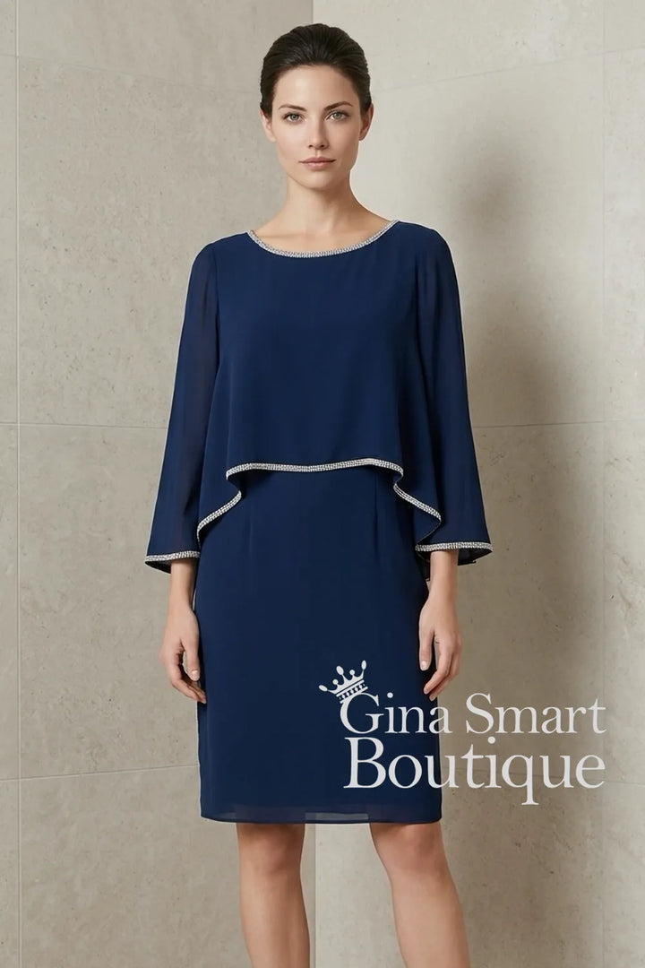 Claudia C Style 719 Colour 120 Navy Dress NON RETURNABLE