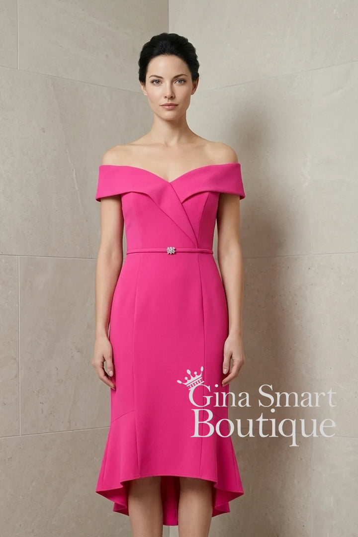 Claudia C Style 757 170 Hot Pink Dress
