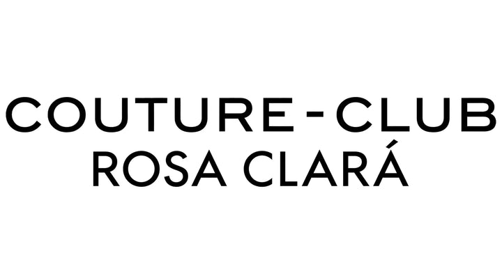 Text 'COUTURE-CLUB ROSA CLARÁ' on a white background