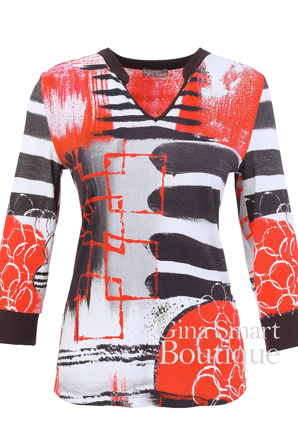 Dolcezza Abstract Geometric Top Style 76691