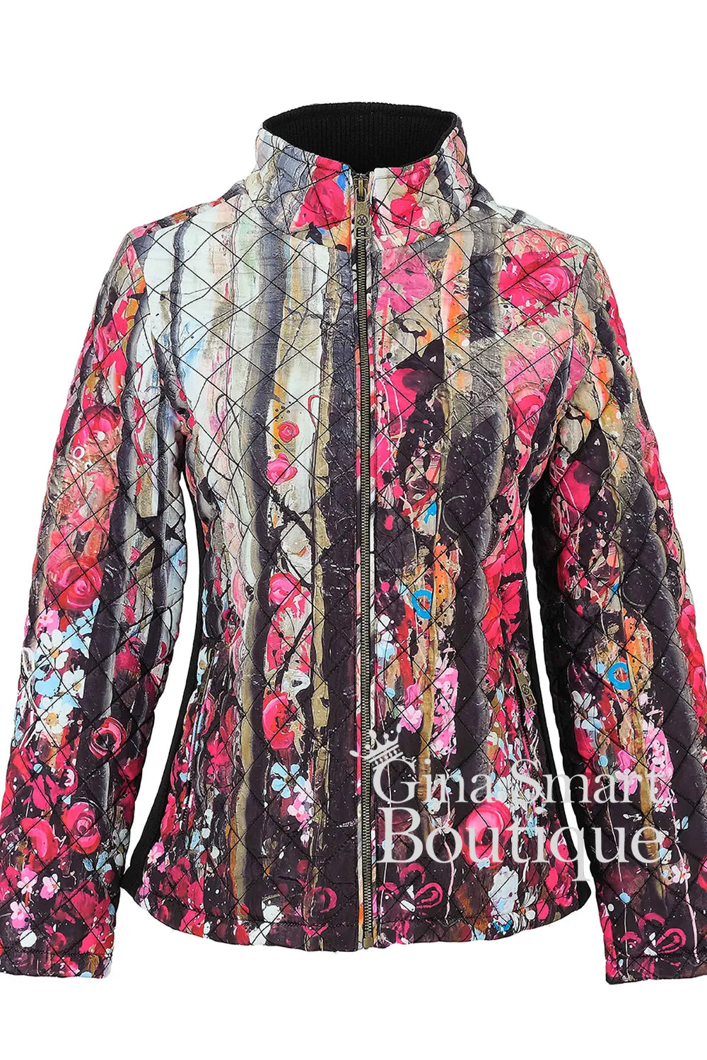 Dolcezza Rose Print Jacket Style 76813
