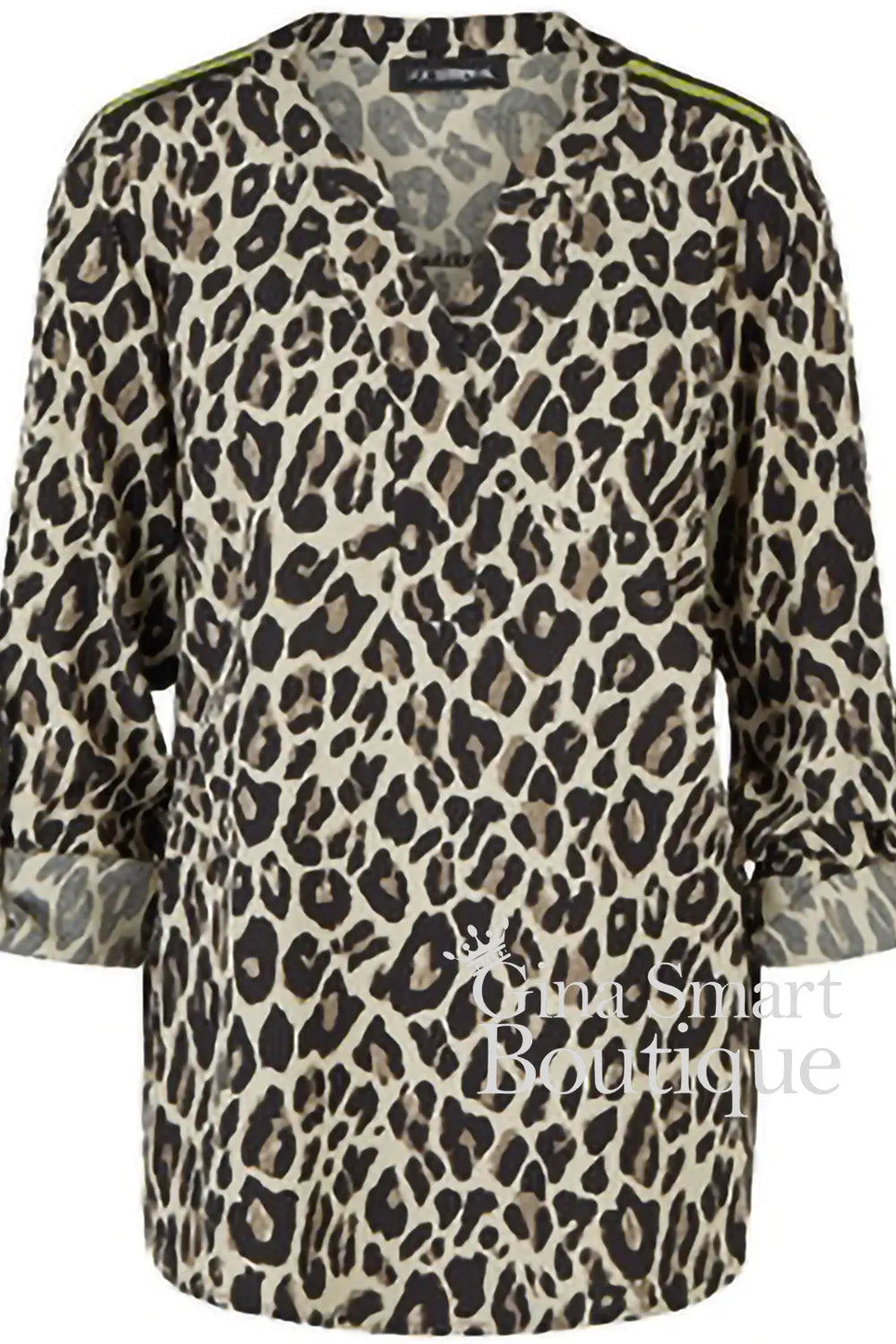 Doris Streich Animal Print Blouse Style 292142 85