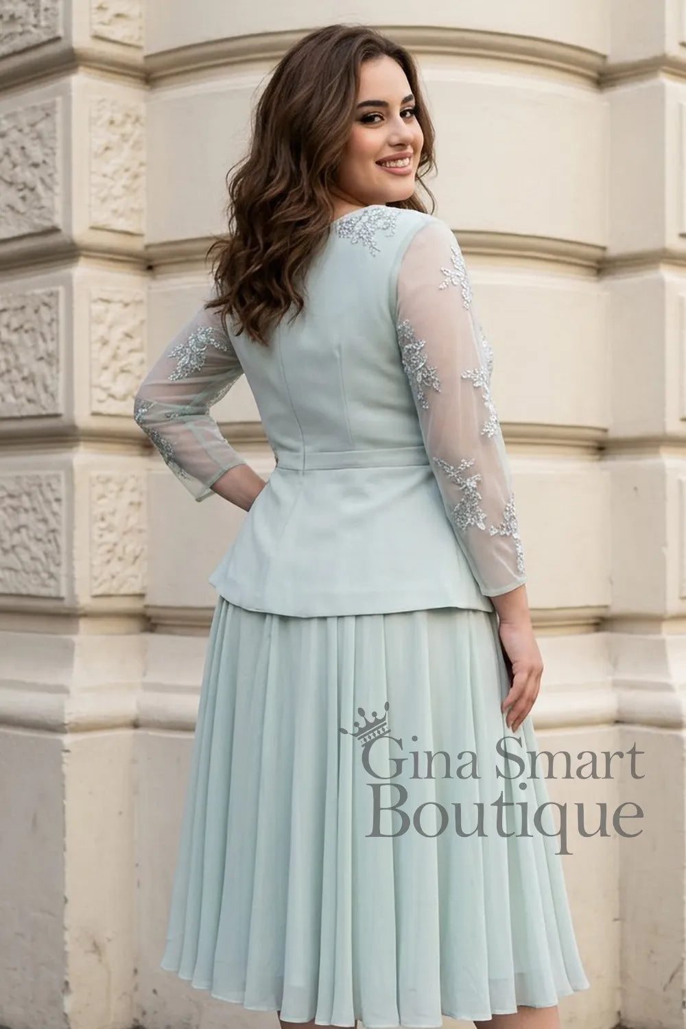Dressed-Up-By-Veromia-DU510-Dove-Silver-Ivory-Dress NON-RETURNABLE