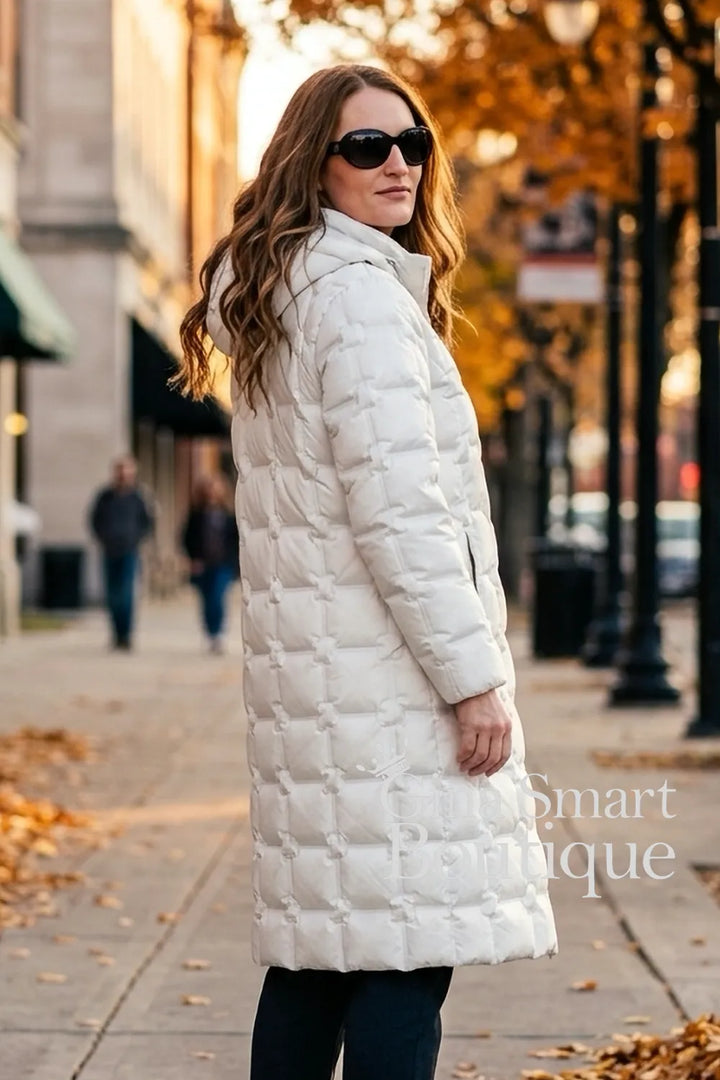 Frandsen Cream Down Coat Style 55157611