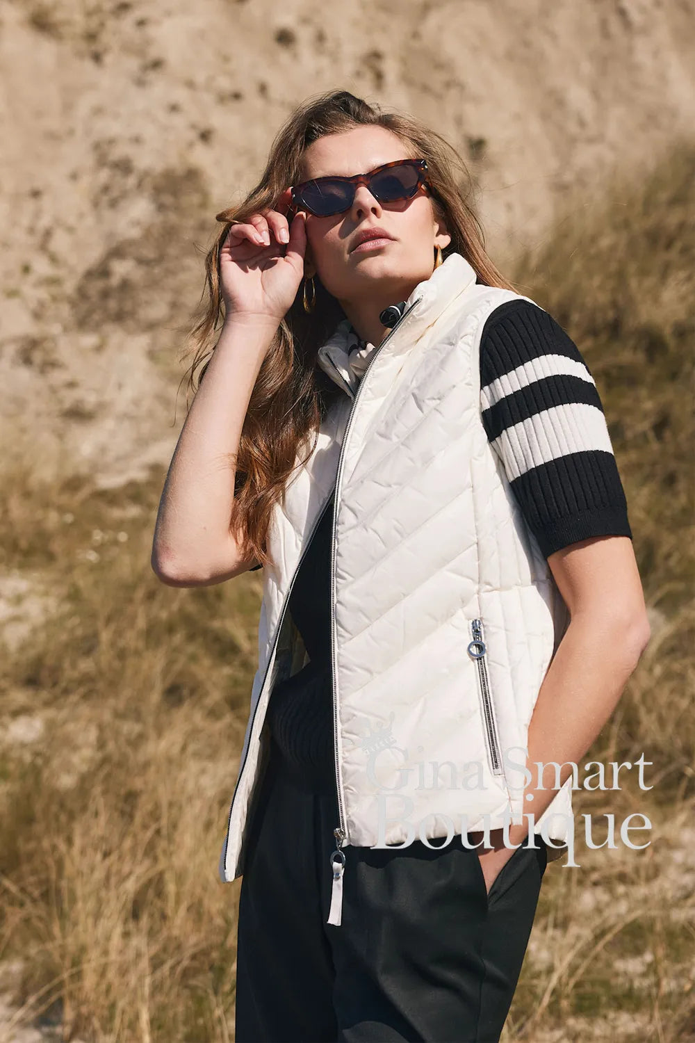 Frandsen Winter White Down Gilet Style 529588 10