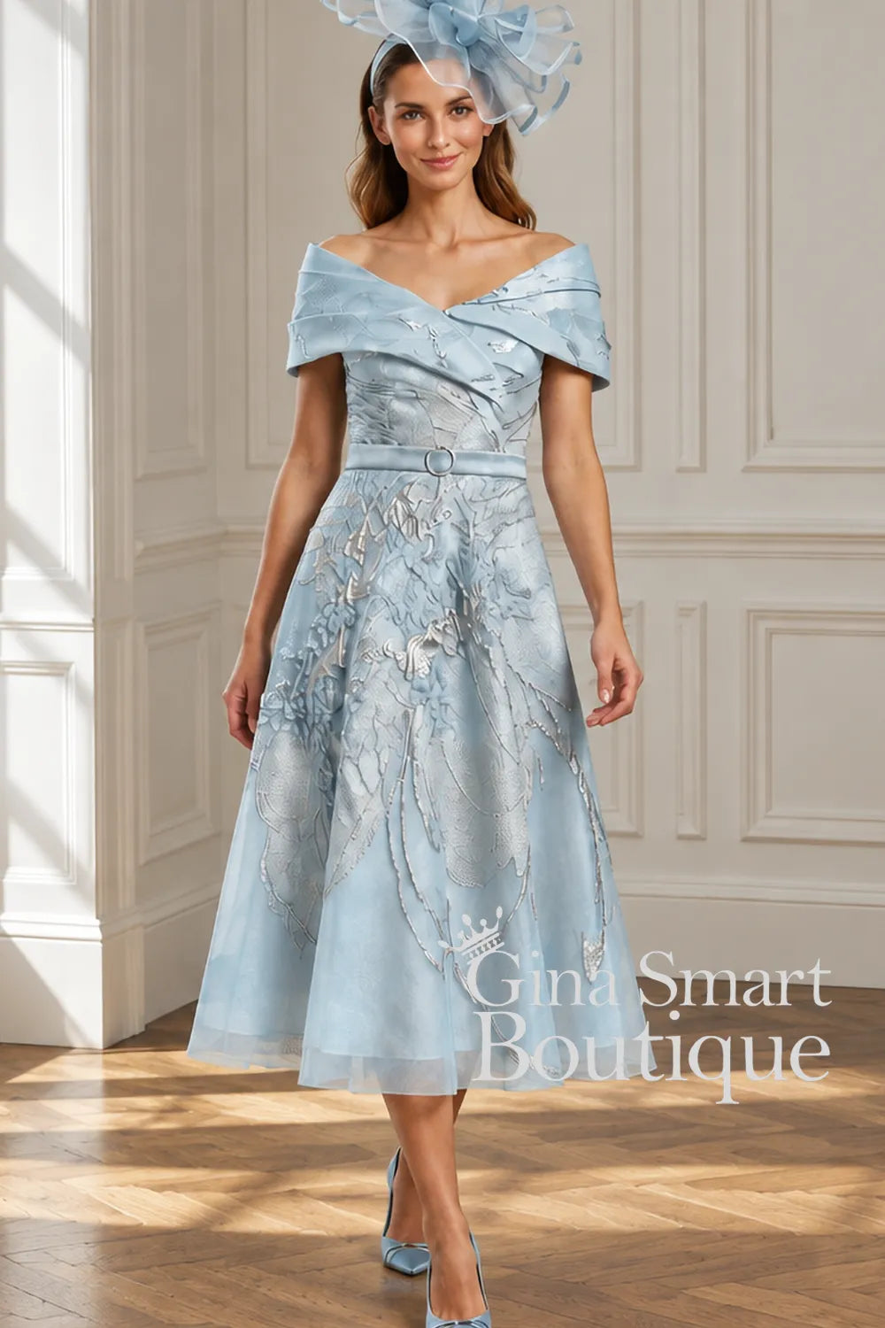 Gabriela Sanchez 7711 Azul Dress