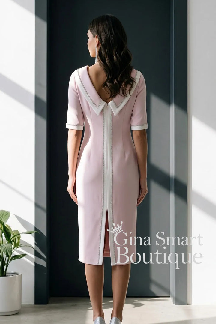 Gabriela Sanchez Style 6911 Pink Ivory Dress