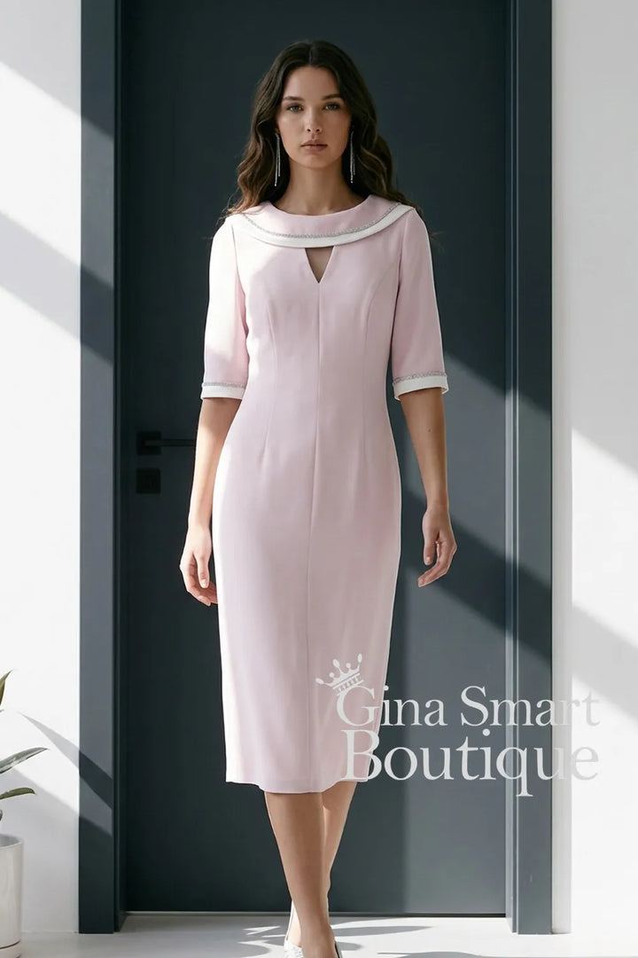 Gabriela Sanchez Style 6911 Pink Ivory Dress