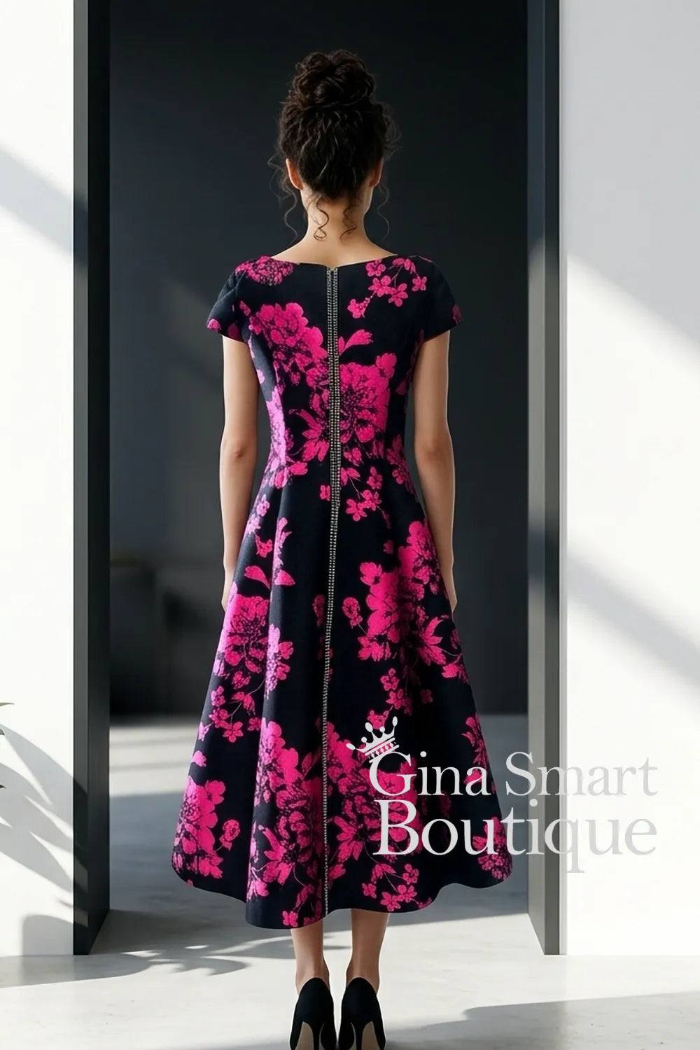 Gabriela-Sanchez-7466-Unico-Negro-Dress